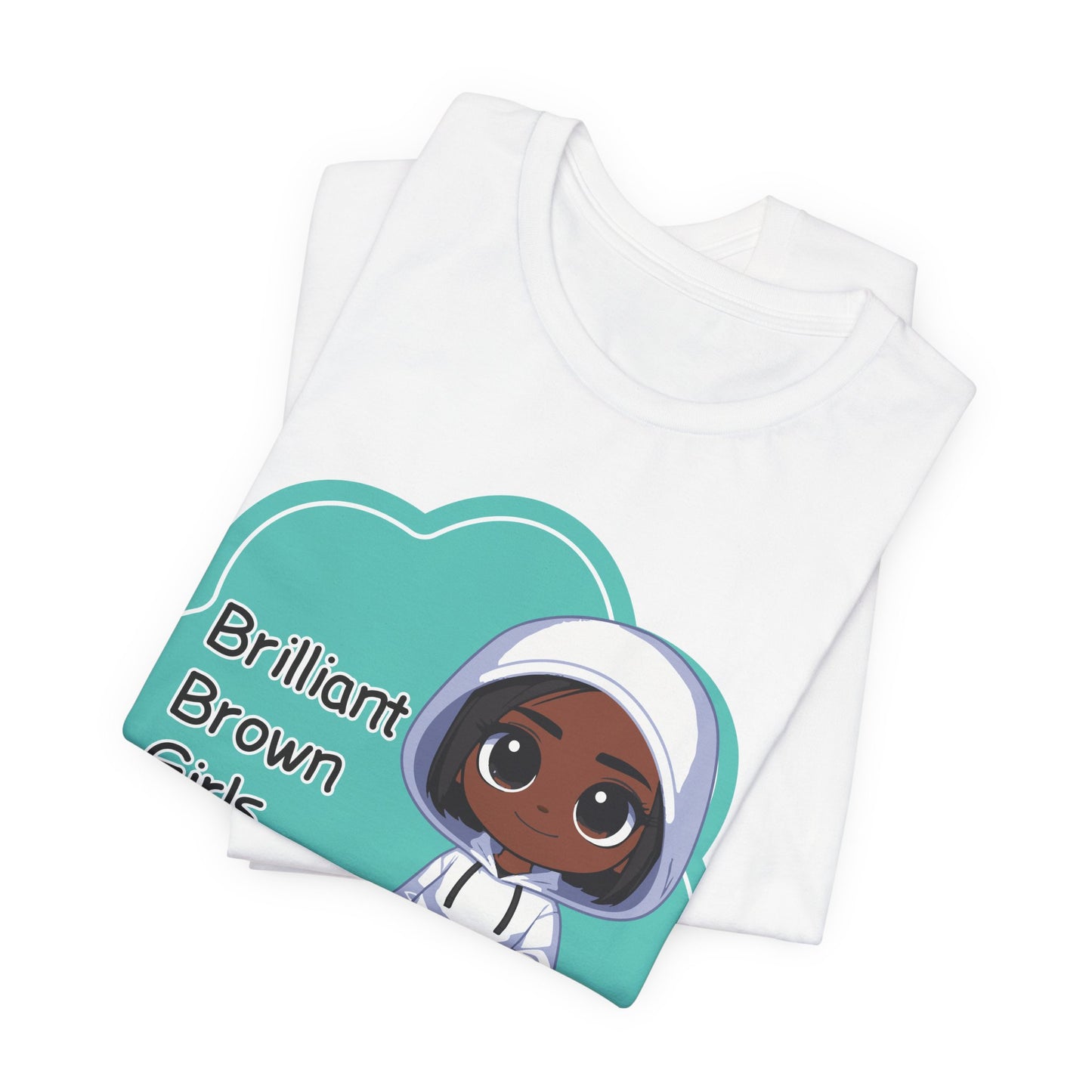 [D2.1] Empowering “Brilliant Brown Girls Read” Casual Tee - Inspirational T-Shirt for Women