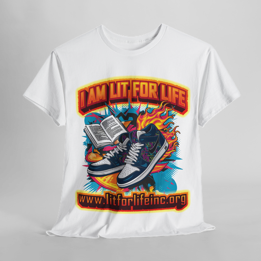 [D5.4] “I Am Lit for Life” Graphic Tee - Bold & Stylish Statement Shirt