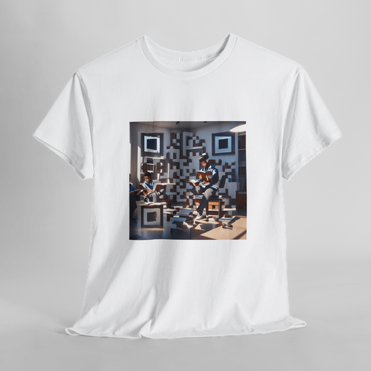 [D31] Lit Advocate QR Code Graphic Tee