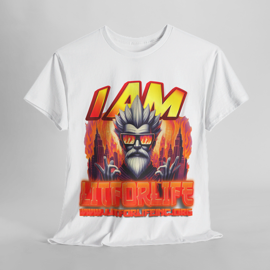 [D5.6] “I Am Lit for Life!” Casual Tee - Empowering and Stylish Graphic T-Shirt