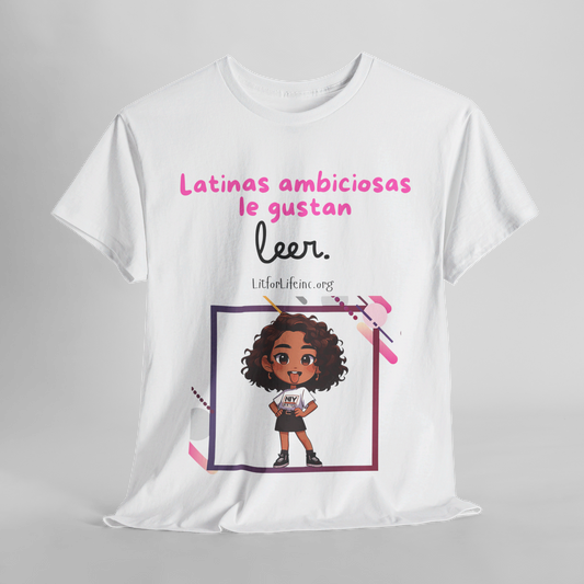 [D6.1] “Ambitious Latinas Read” Casual Tee - Empowering and Stylish T-Shirt (en Español)