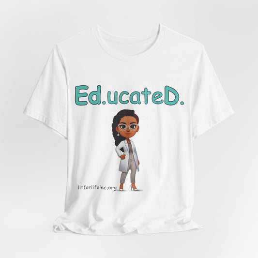 [D3] “Ed.ucateD.” Women’s Casual Tee - Empowering and Stylish Graphic T-Shirt