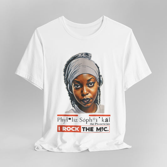 [D20.C1] "I Read, I Write, I Rock the Mic!" - CUSTOMIZED Hip-Hop Graphic Tee