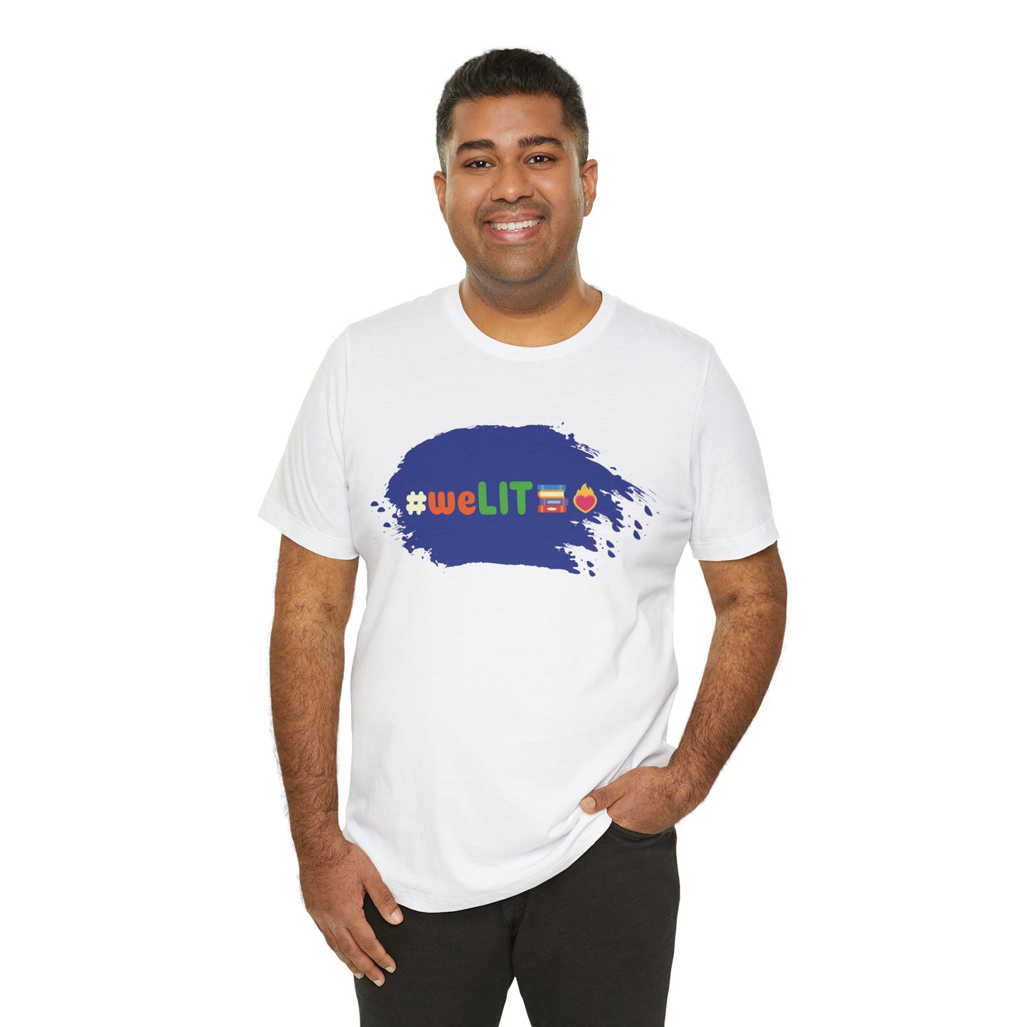 [D22] #weLIT🔥📚 Casual Tee - Trendy & Empowering Graphic T-Shirt