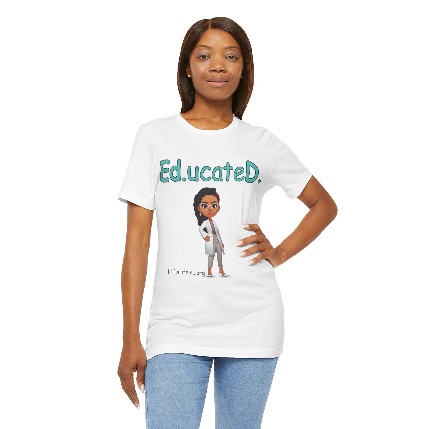 [D3] “Ed.ucateD.” Women’s Casual Tee - Empowering and Stylish Graphic T-Shirt