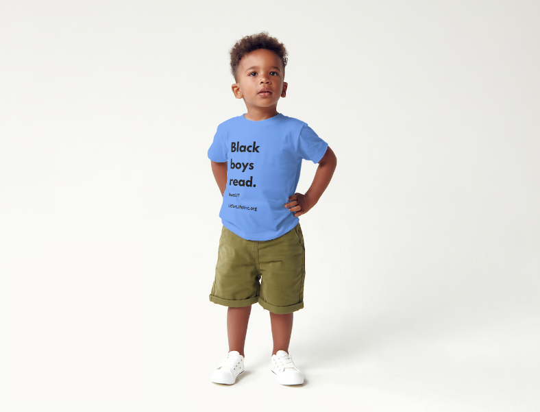 [D7.3] "Black Boys Read" Kids Casual Tee