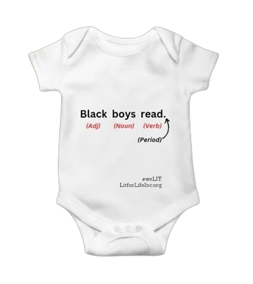 [D7.1.2] “Black Boys Read” Onesie - Empowering and Adorable Baby Bodysuit